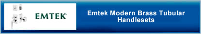 Emtek Modern Brass Tub Handleset